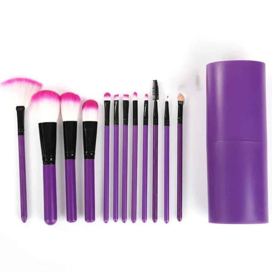 Makeup Brush 12 Piece Set Soft Tip Lightweight and Portable Bag Suitable for Eye Makeup