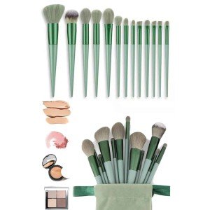 Professional Makeup Brush Set 13 Piece Soft Bristle Brush Set Eyeshadow Brush