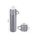 Thermos Set Stainless Steel 3 Glass Vacuum Thermos Set 500 Ml Heat Protection Up to 12 Hours