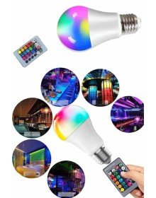Adjustable Brightness RGB Led Bulb White Lamp And Color Bulb