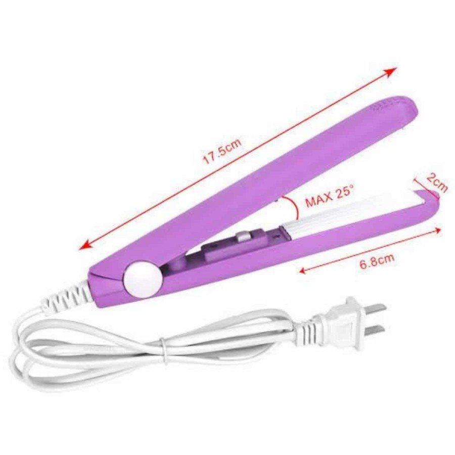 Hair Straightener Smooth Shine Travel Type Portable Ceramic Coating