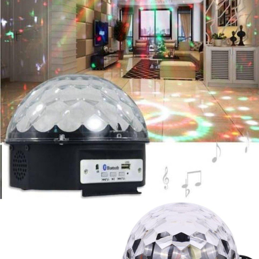 Sphere Disco Ball Music Player Colorful Laser Light Bluetooth Controlled Disco Party Light