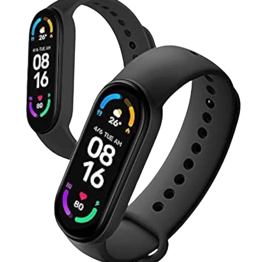 M6 Smart Bracelet Black Pedometer Fitness Tracker Android and IOS Compatible