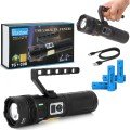 15,000 LUMENS TG+COB LED RECHARGEABLE FLASHLIGHT WATTON WT-703
