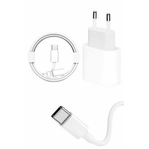15/Pro/Pro Max 25W iOS Compatible Fast Charger with Adapter White