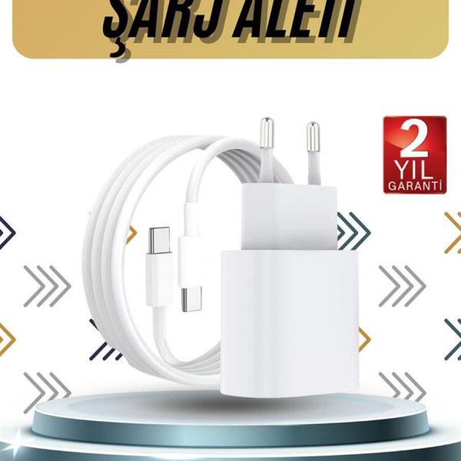 15/Pro/Pro Max 25W iOS Compatible Fast Charger White with Adapter