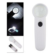 15X Multifunctional Portable Handheld Magnifier with 2 LED Lights