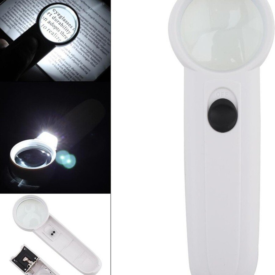 15X Çok Fonksiyonlu 2 Led Işıklı Taşınabilir El Büyüteç 15X Çok Fonksiyonlu 2 Led Işıklı Taşınabilir El Büyüteç