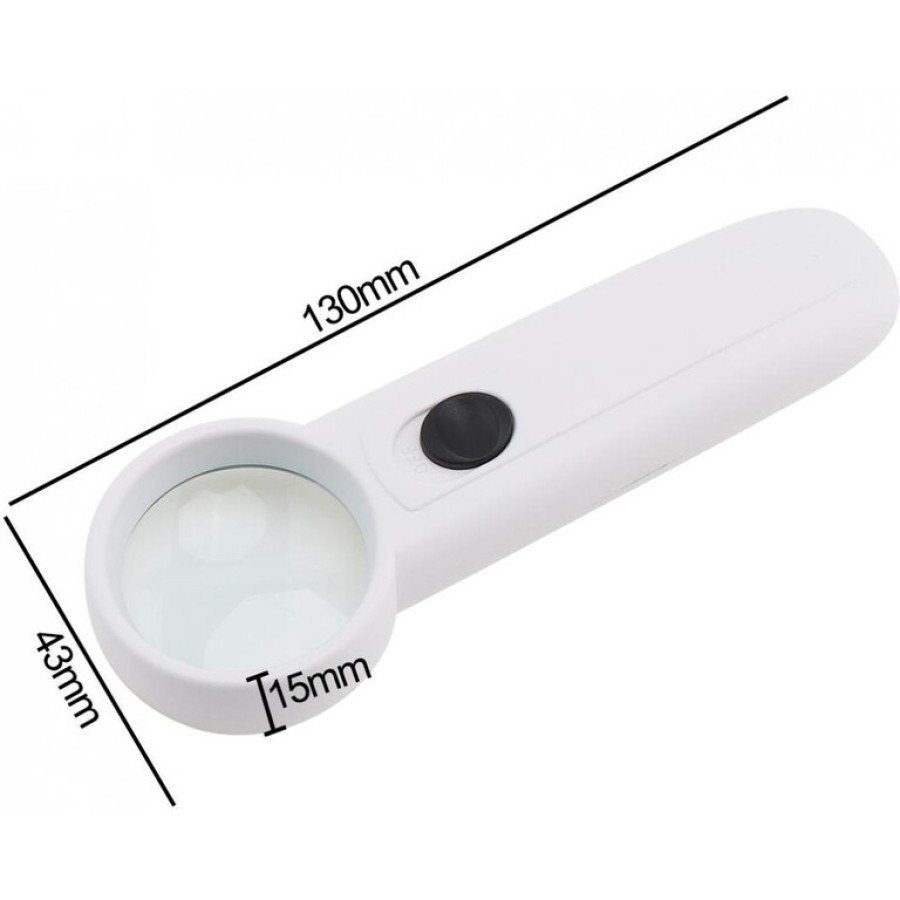 15X Çok Fonksiyonlu 2 Led Işıklı Taşınabilir El Büyüteç 15X Çok Fonksiyonlu 2 Led Işıklı Taşınabilir El Büyüteç