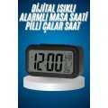 Illuminated Degree Desk Office Clock Alarm Thermometer Calendar Alarm Clock