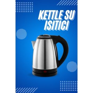 Electric Stainless Steel Water Heater Steel Kettle 1.8 Lt. Long Lasting