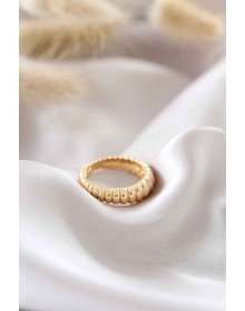 Gold Color Adjustable Auger Women's Ring