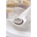 Silver Color Adjustable Auger Women s Ring