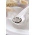 Silver Color Adjustable Auger Women's Ring