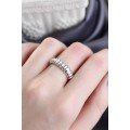 Silver Color Adjustable Auger Women s Ring