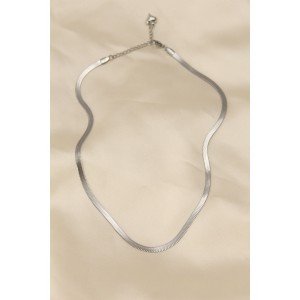 316L Steel Silver Color 45 cm Italian Chain Model Women's Necklace