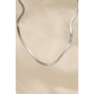 316L Steel Silver Color 45 cm Italian Chain Model Women's Necklace