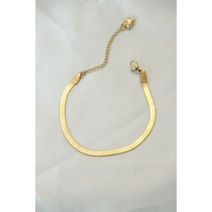 316L Steel Gold Color Italian Chain Bracelet
