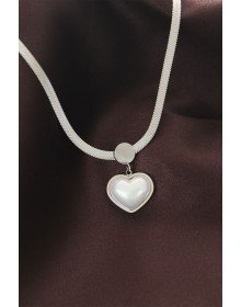 316L Steel Italian Chain Heart Necklace
