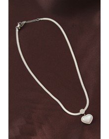 316L Steel Italian Chain Heart Necklace
