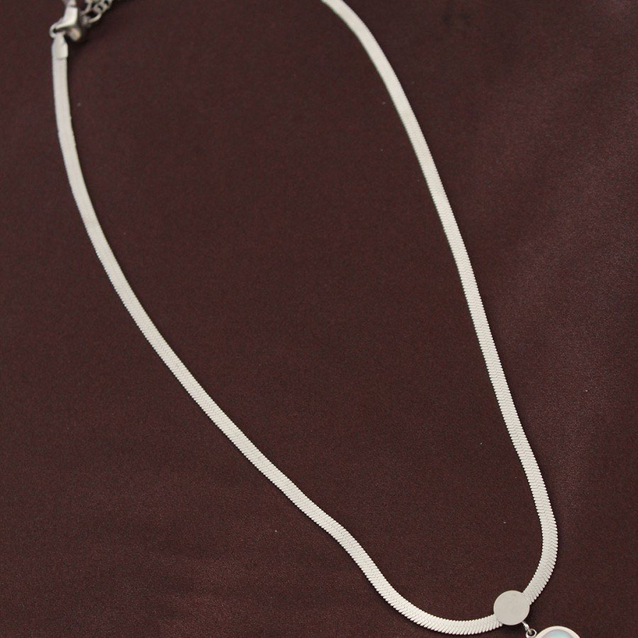 316L Steel Italian Chain Heart Necklace