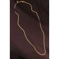 Steel Gold Color 60 cm Thin Italian Chain Necklace Steel Gold Color 60 cm Thin Italian Chain Necklace