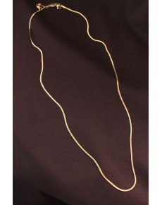 Steel Gold Color 60 cm Thin Italian Chain Necklace