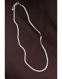 316L Steel Silver Color 60 cm Italian Chain Necklace