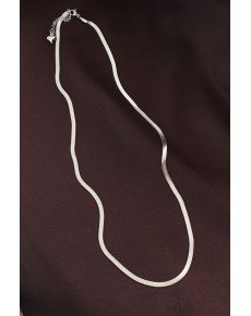 316L Steel Silver Color 60 cm Italian Chain Necklace