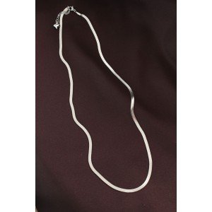 316L Steel Silver Color 60 cm Italian Chain Necklace
