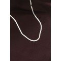 316L Steel Silver Color 60 cm Italian Chain Necklace