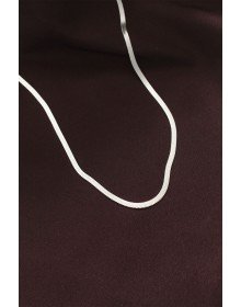 316L Steel Silver Color 60 cm Italian Chain Necklace