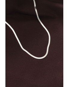316L Steel Silver Color 60 cm Italian Chain Necklace