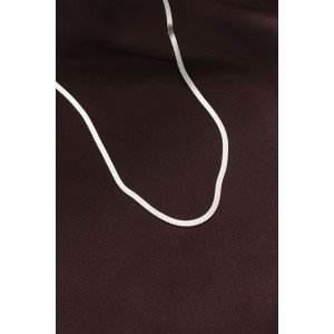 316L Steel Silver Color 60 cm Italian Chain Necklace
