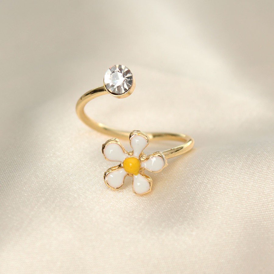 Daisy Design Zircon Stone Adjustable Ring Daisy Design Zircon Stone Adjustable Ring