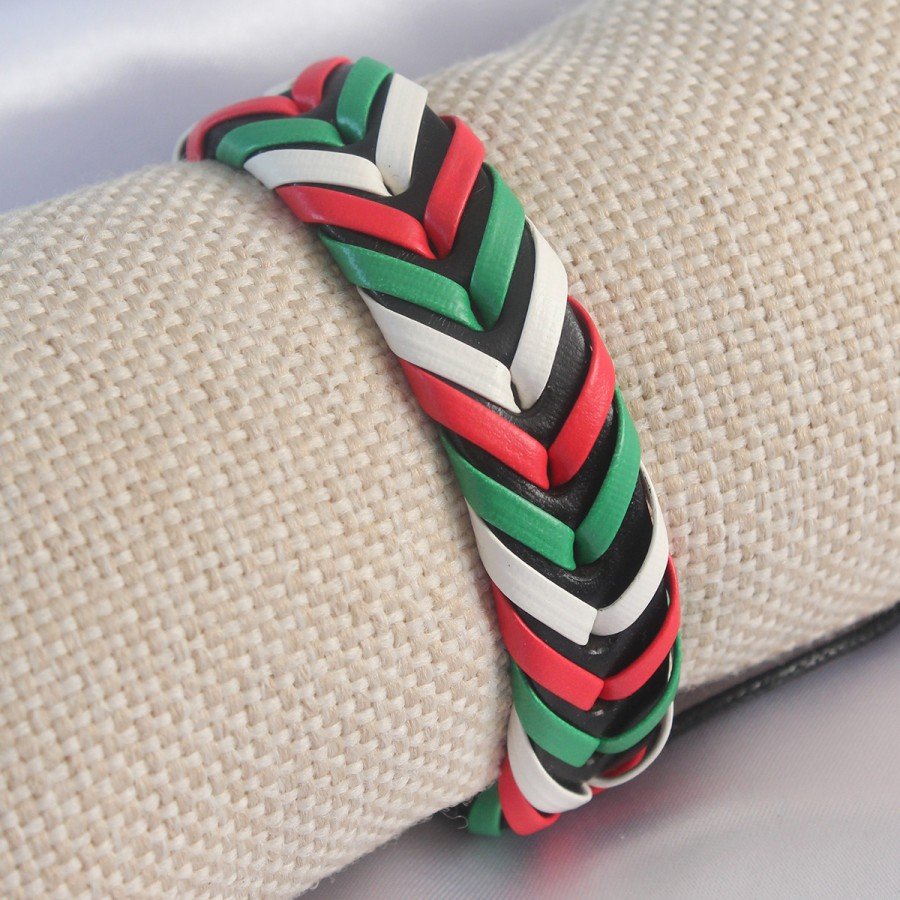 Mixed Color String Leather Men s Bracelet