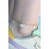 316L Steel Gold Color Heart Model Women's Anklet