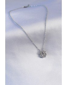 316L Steel Silver Color Pop-Up Clover Model Women's Necklace