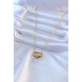 316L Steel Gold Color Lotus Model Zircon Stone Women s Necklace 316L Steel Gold Color Lotus Model Zircon Stone Women s Necklace