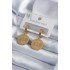 316L Steel Gold Color Processing Detail Women's Earrings