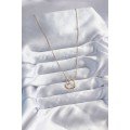 316L Steel Chain Gold Color Heart Model Women s Necklace