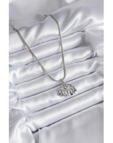 316L Steel Silver Color Italian Chain Zircon Stone Eye Figure Women's Necklace