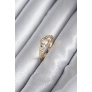 Brass Gold Color Zircon Stone Snake Model Women's Ring
