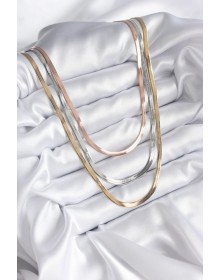 316L Steel Mix Color Italian Chain Model Women's Necklace