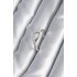 Brass Silver Color Zircon Stone Detail Ribbon Model Women's Ring