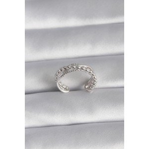 Brass Silver Color Women's Ring Brass Silver Color Women's Ring