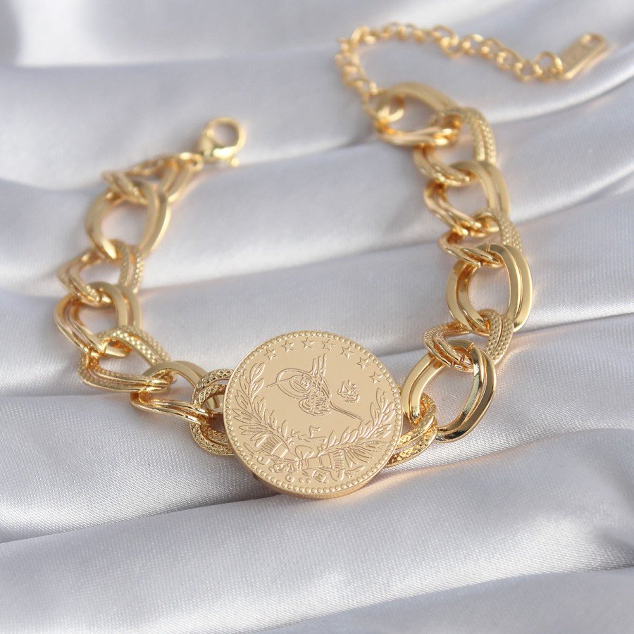 316L Steel Gold Color Reşat Gold Model Milky Way Women s Bracelet