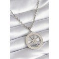 316L Steel Silver Color Zircon Stone Dream Catcher Model Peeing Detail Women s Necklace