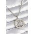316L Steel Silver Color Zircon Stone Dream Catcher Model Peeing Detail Women's Necklace