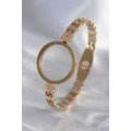 316L Steel Gold Color Barley Machining Openable Bell Model Female Handcuffs 316L Steel Gold Color Barley Machining Openable Bell Model Female Handcuffs